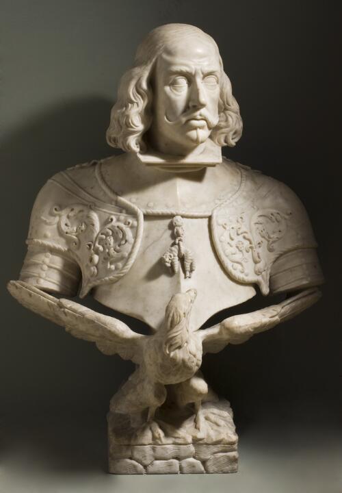 Bust Portrait of King Philip IV Supported by an Eagle