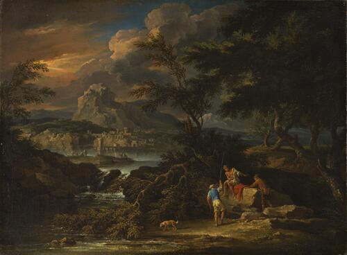 Landscape with Figures by a River