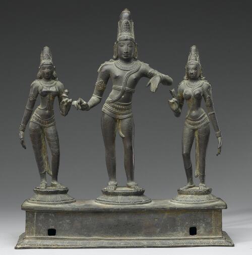 Krishna the Regal Cowherd with Consorts