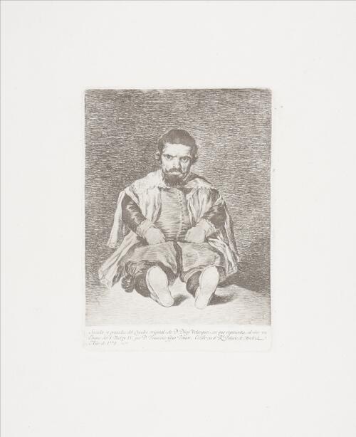 Copies after Velázquez: A Dwarf, Sebastián de Morra (Un Enano, Sebastián de Morra)