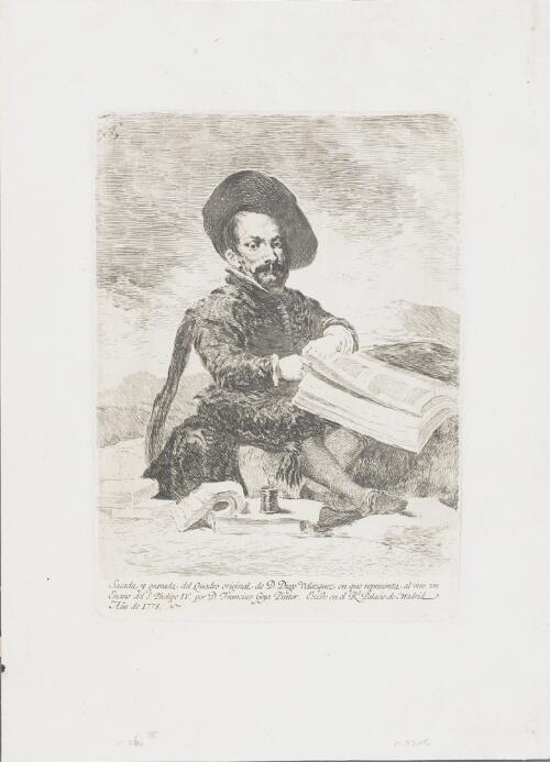 Copies after Velázquez: A Dwarf, El Primo (Un enano, El Primo)