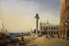 Corot, Jean-Baptiste Camille - View of Venice: The Piazzetta Seen from the Riva degli Schiavoni
